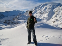 Standing at the top of Fox Glacier